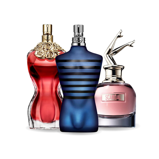 Pachet promoțional de 3 Parfumuri LA BELLE, ULTRA MALE  și Gaultier SCANDAL 100ml